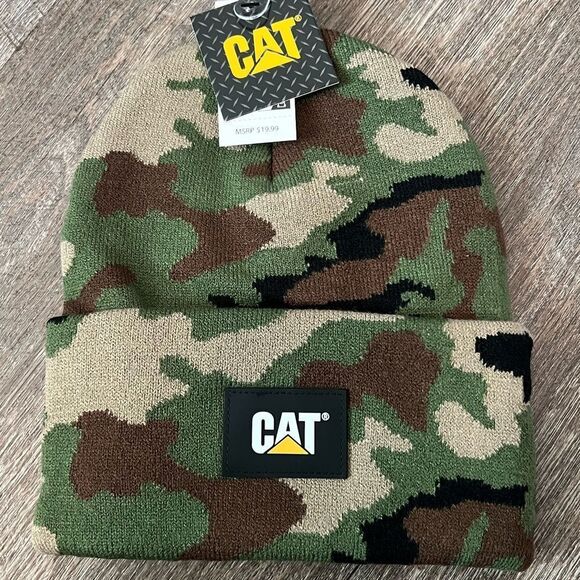 Caterpillar CAT Label Cuff Beanie- Camo - Picture 1 of 2